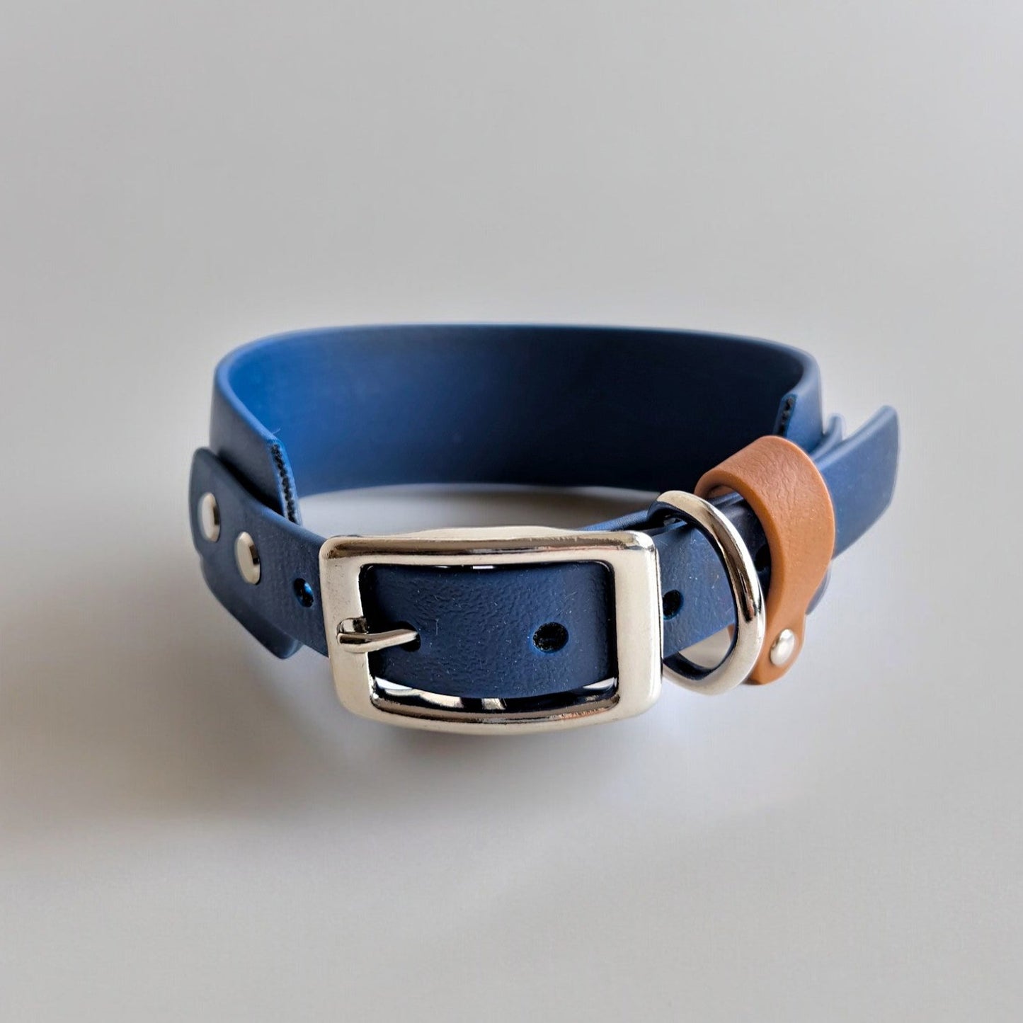Biothane collar 38mm wide Navy Blue