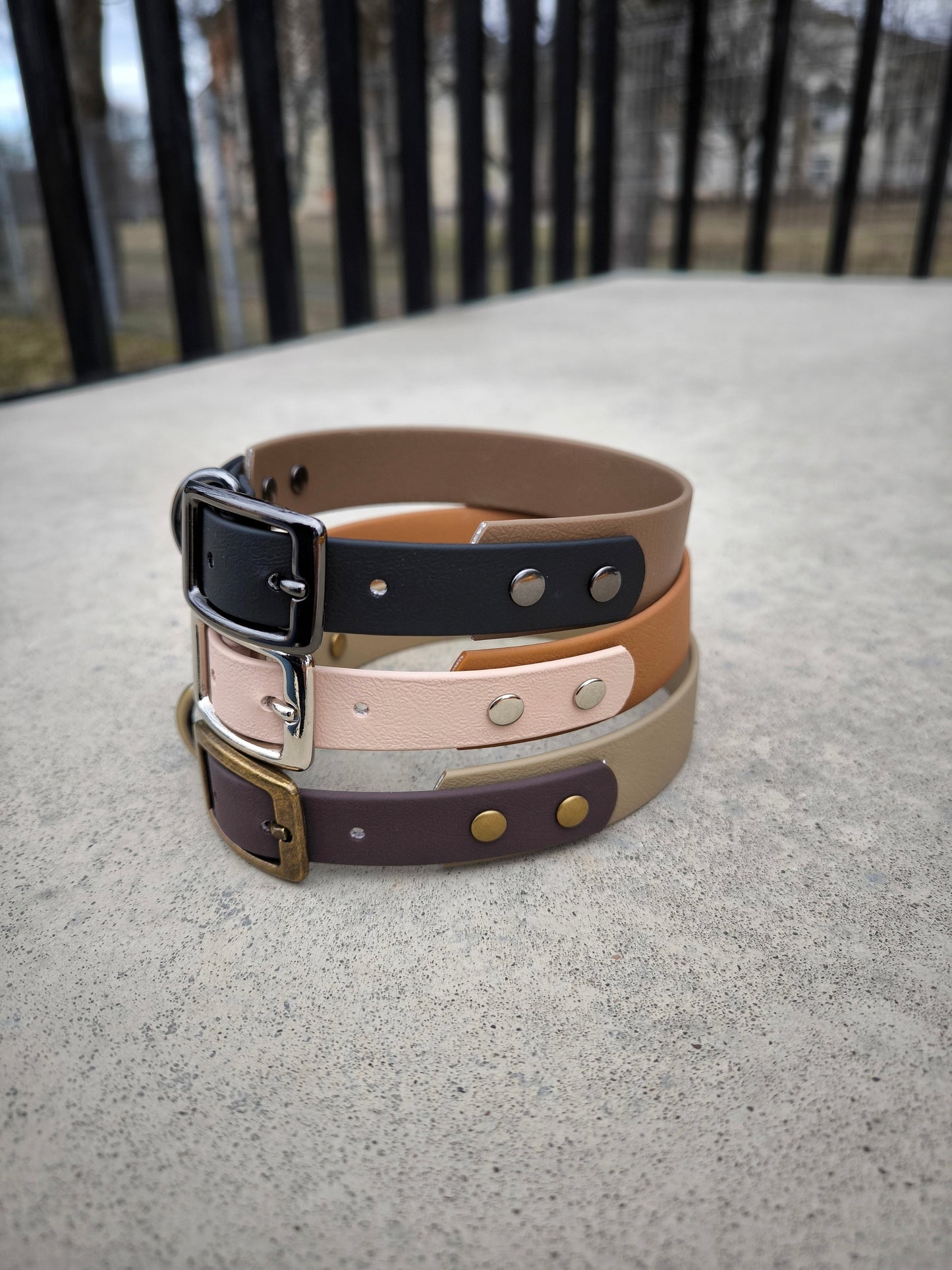 Biothane 25 mm wide Blush Pink+Sand