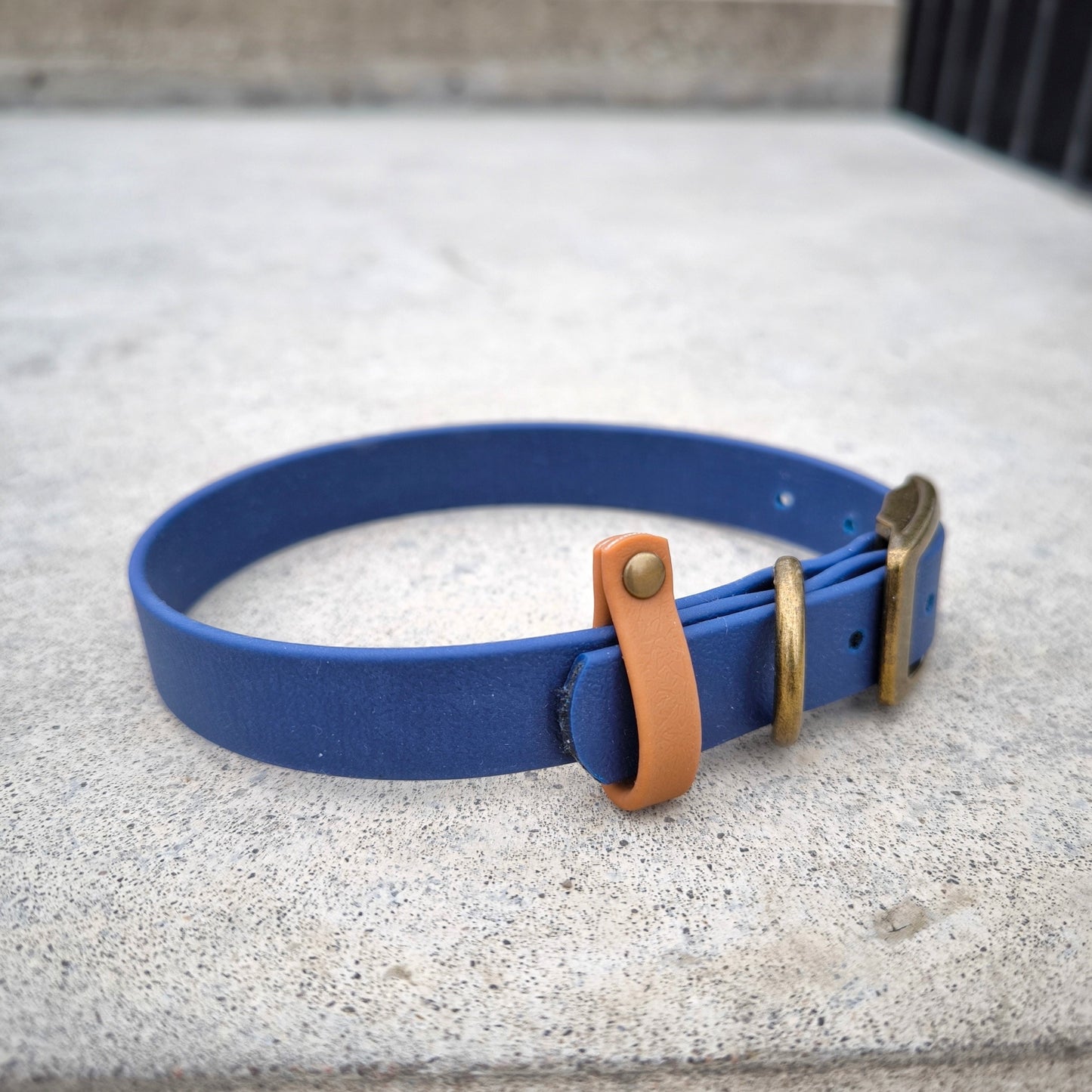 Biothane Waterproof Collar Navy Blue