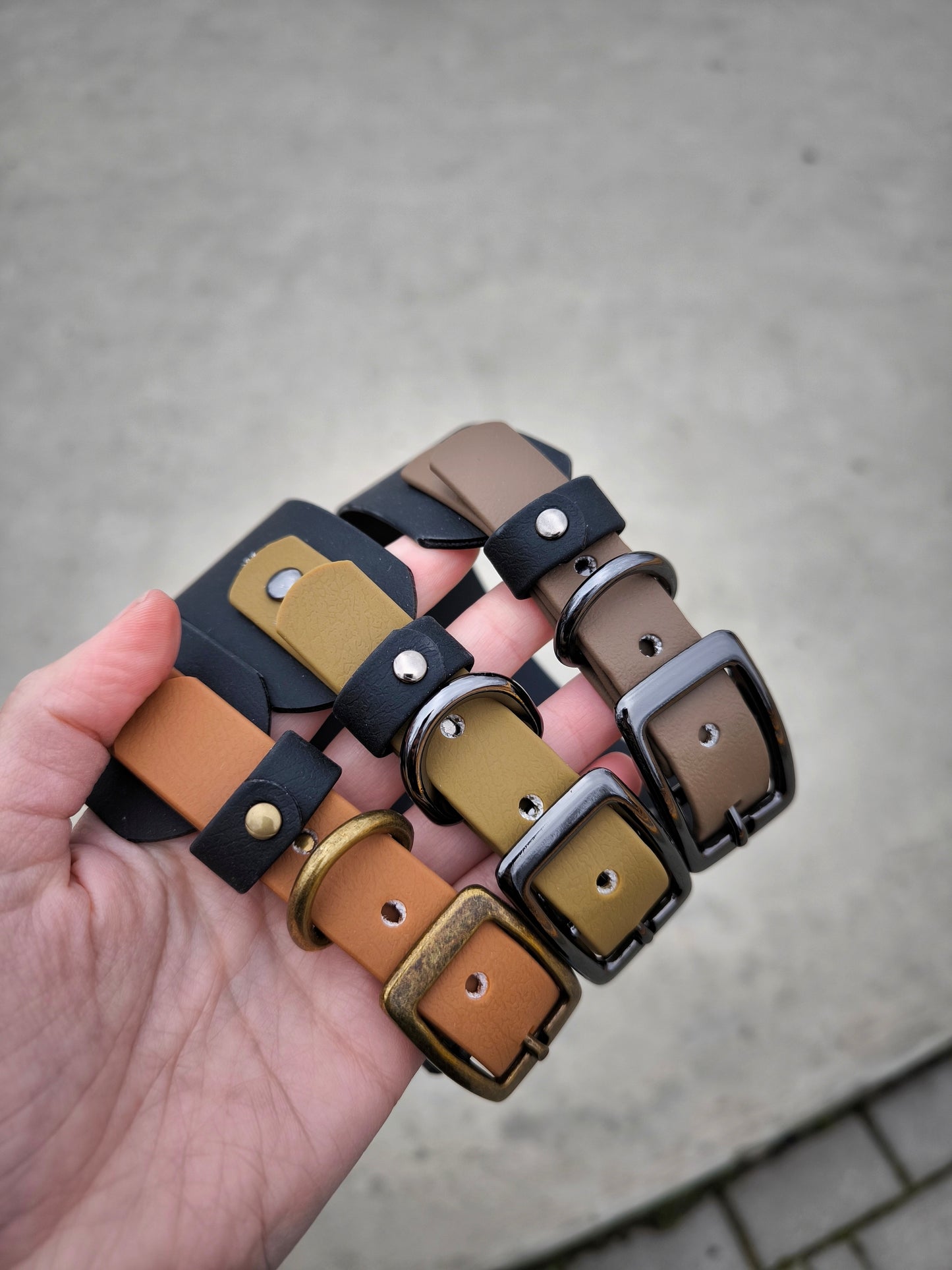 Biothane 38 mm wide Black+Tan
